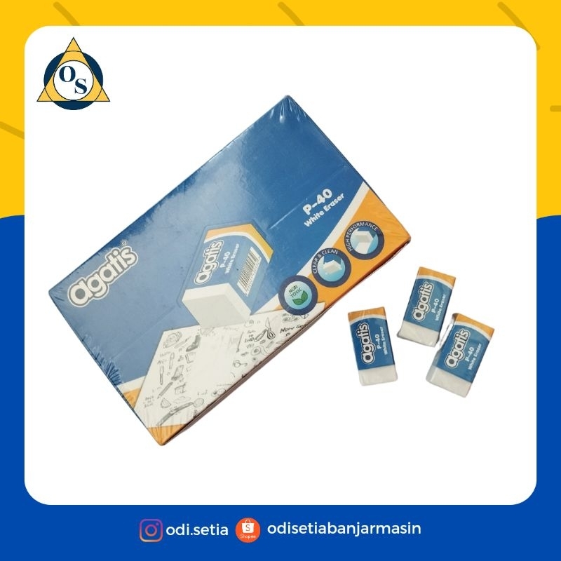 

STIP/PENGHAPUS AGATIS PUTIH, HITAM 40 DAN WARNA PASTEL 40S