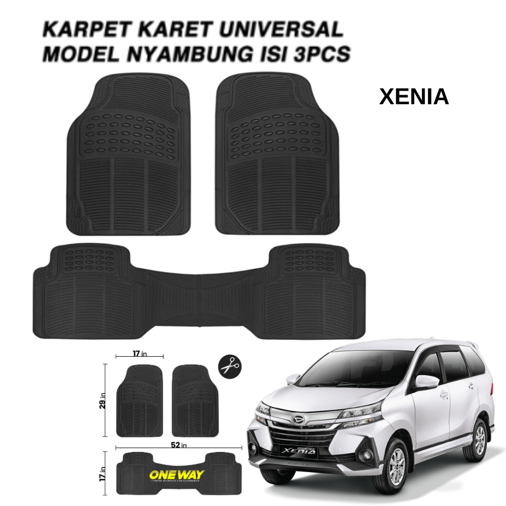 KARPET MOBIL XENIA ONEWAY Karpet Mobil Karet Rubber UNIVERSAL