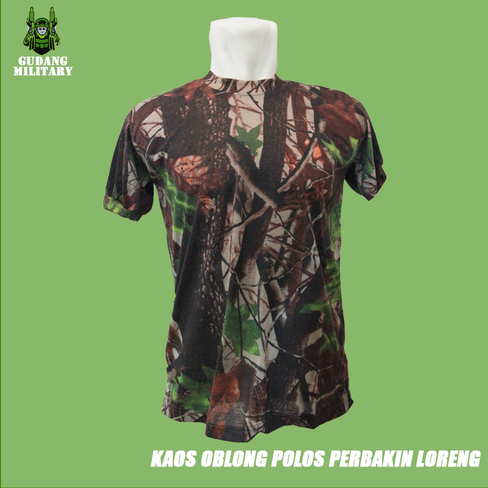 Kaos Oblong Loreng Perbakin Polos - Kaos Loreng Perbakin