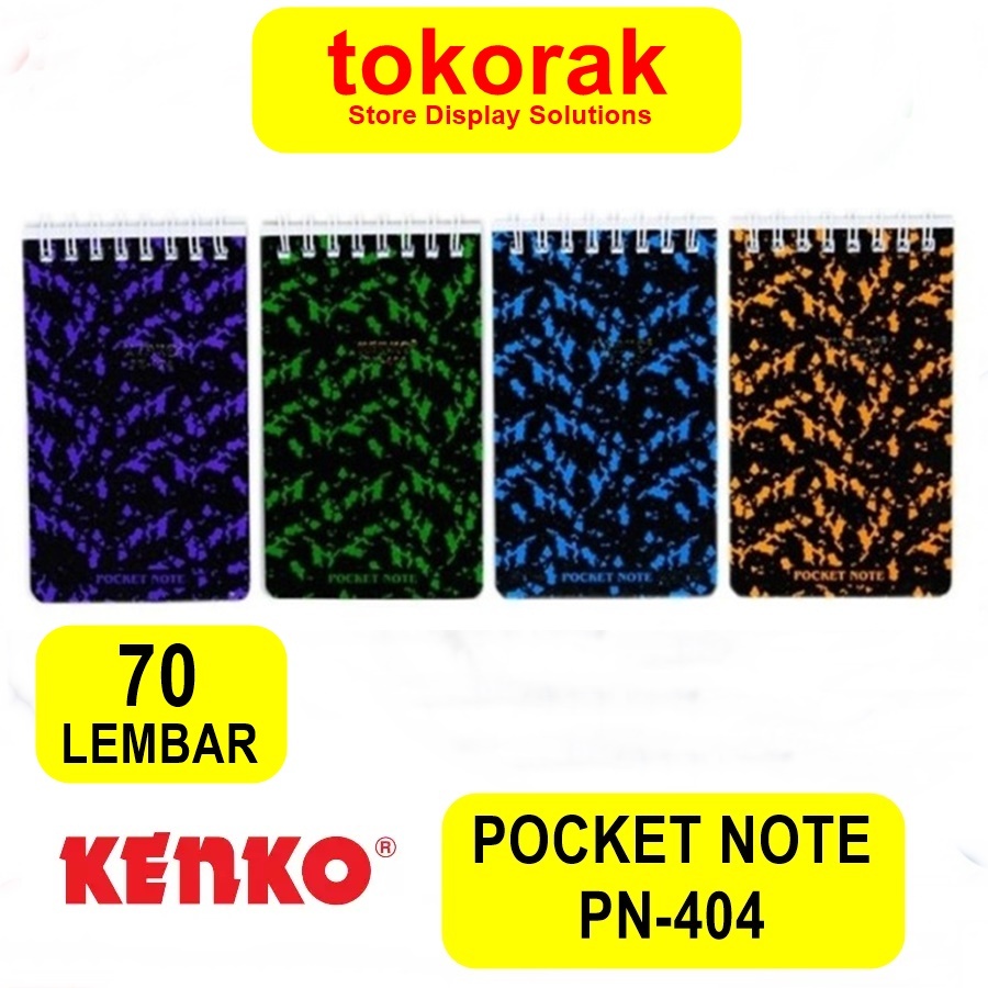 

KENKO POCKET NOTE PN 404 BUKU NOTE RING NOTES SPIRAL BOOK MEMO KECIL