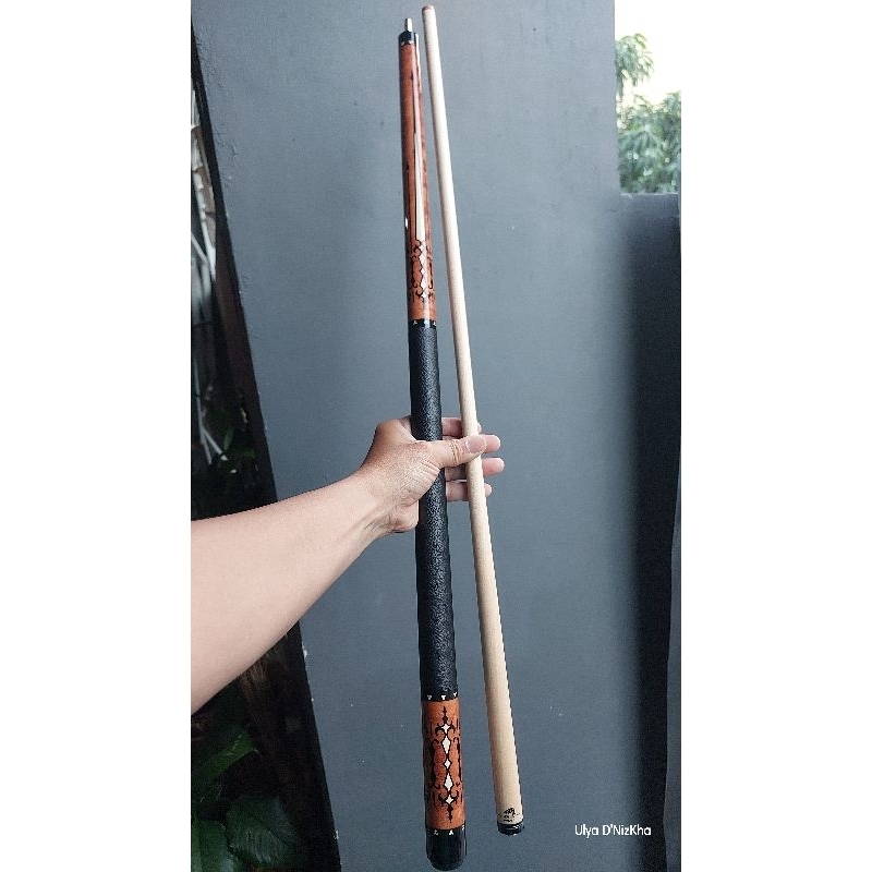 Cue Stick Billiard Butt Custom Anwar Bandung + Shaft Mezz WX Sigma 12,5mm Free Extension Join Uniloc