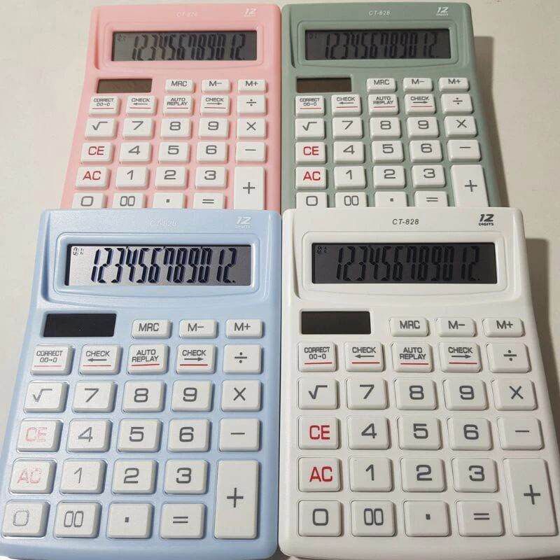 

kalkulator sedang meja dagang 12 digit,citizen ct-828 warna/calkulator adastock ct-828 warna