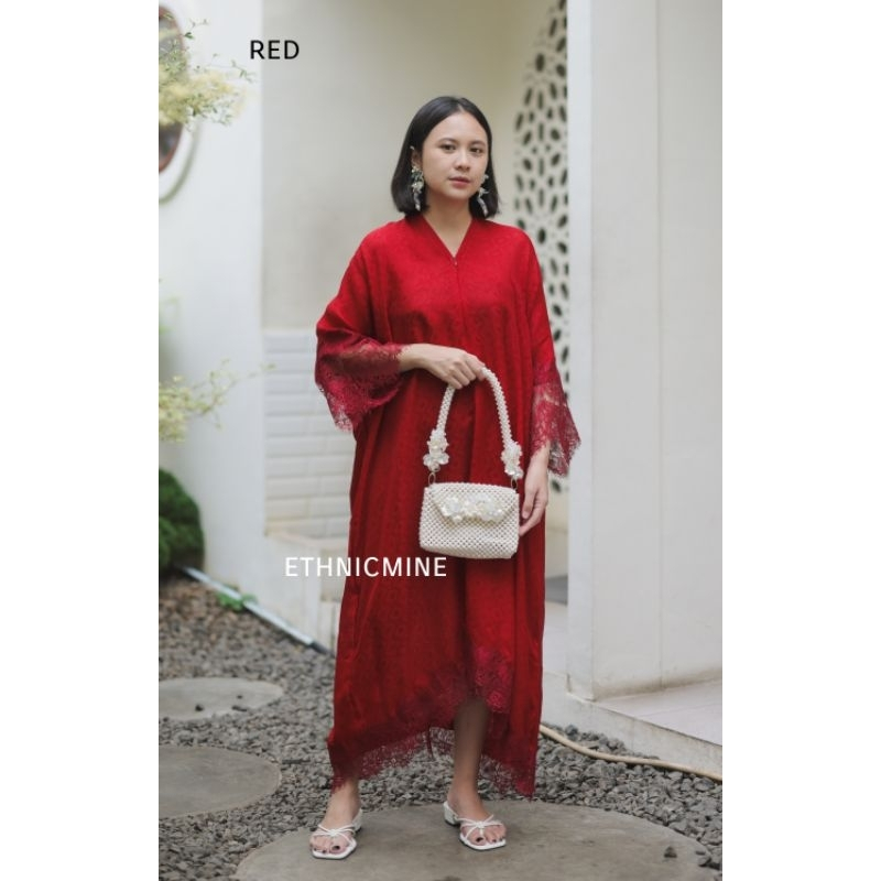Kebaya Anjani Lace Basic Dress Pesta Kondangan by ethnicmine