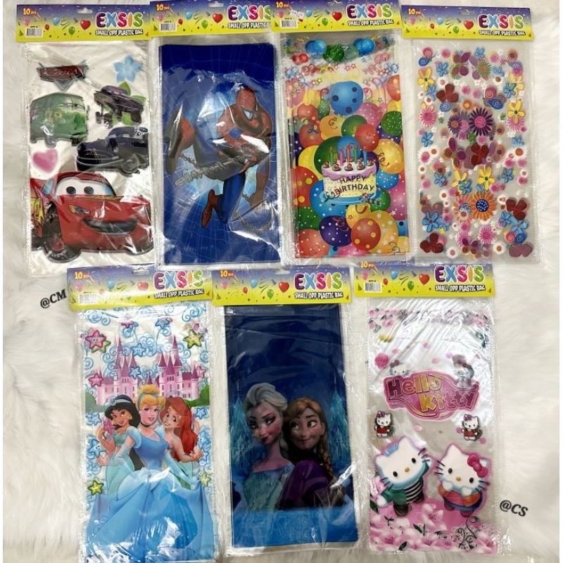 

PLASTIK SNACK ULANG TAHUN ISI 10 PCS / PLASTIK SNACK KARAKTER ULANG TAHUN