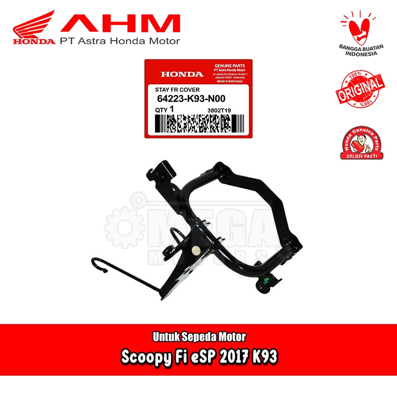 Besi Dudukan Panel Perisai Lampu Depan Honda Scoopy FI eSP 2017 Original AHM 64223-K93-N00