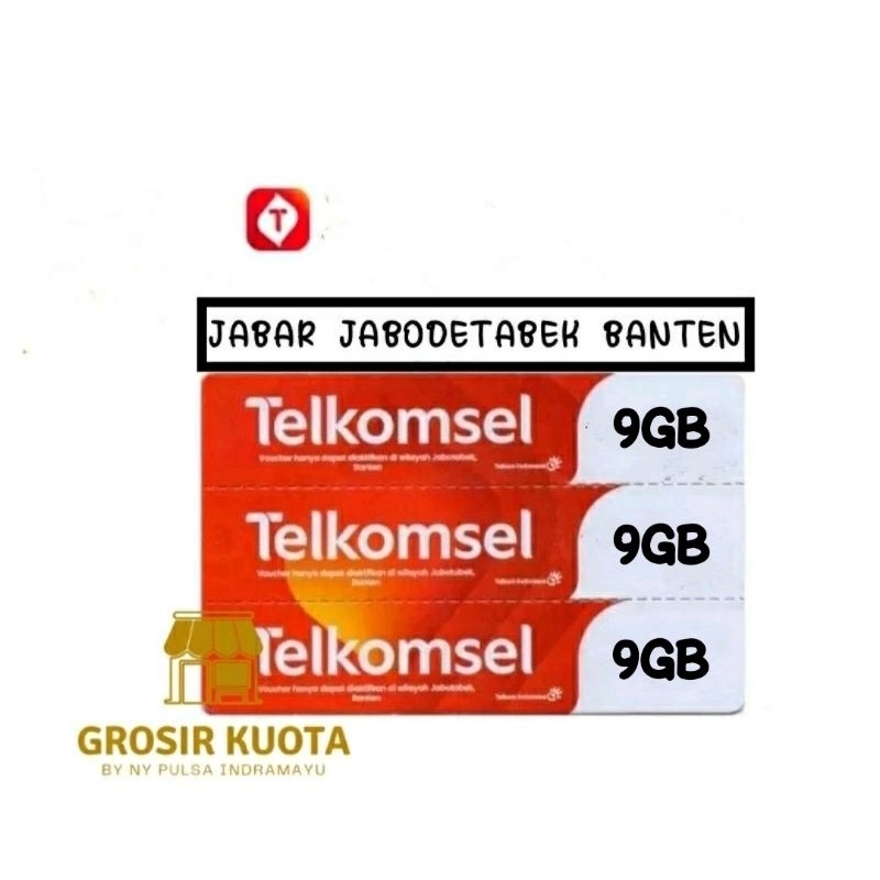 Voucher Telkomsel 9GB 30Hari Ori
