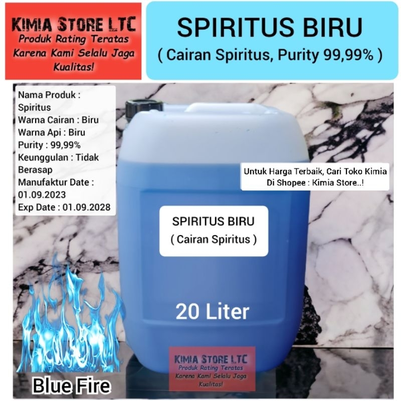 SPIRITUS Biru 20 Liter ( Purity 99,99% ) / Spirtus 20 Liter