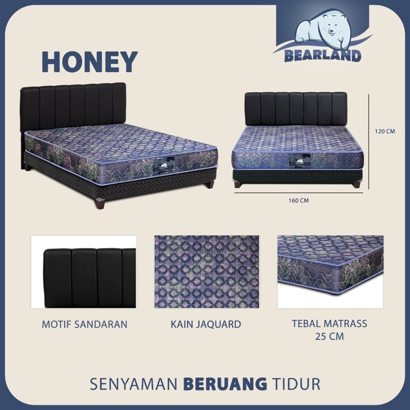 Kasur Bearland/Spring Bed Bearland/Matras Bearland