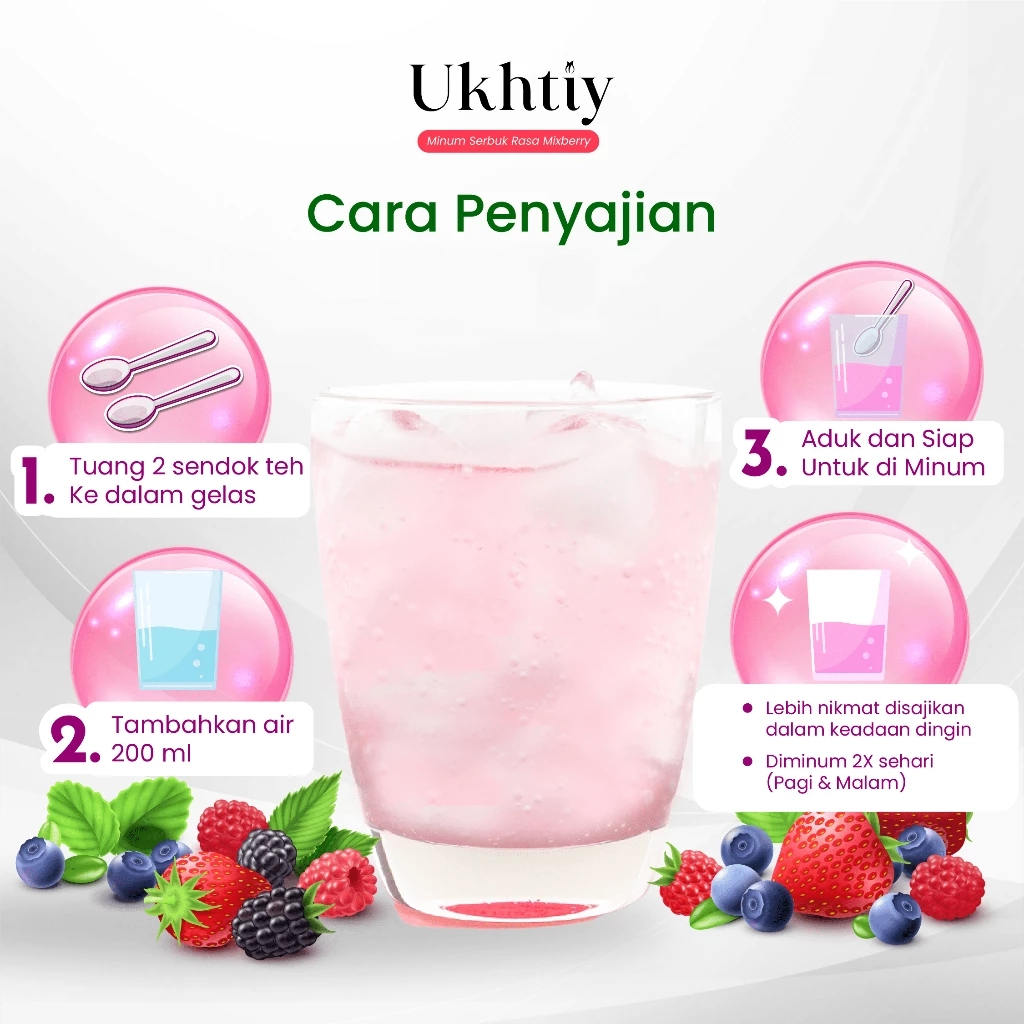 UKHTIY Collagen Beauty Drink Minuman Kolagen Bubuk