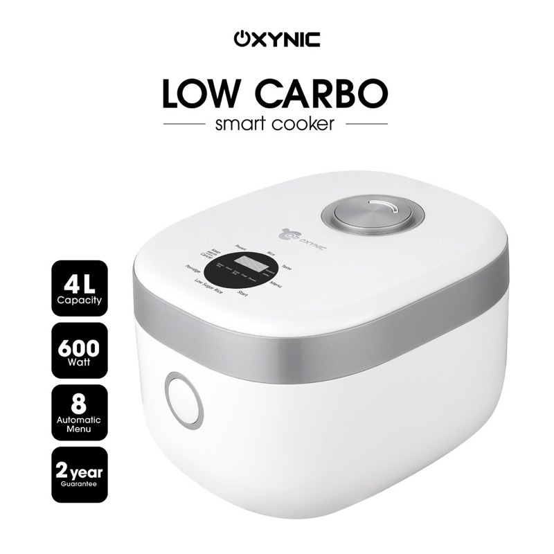 Smart Rice Cooker Low Carbo 4L (1.5L beras) OXYNIC