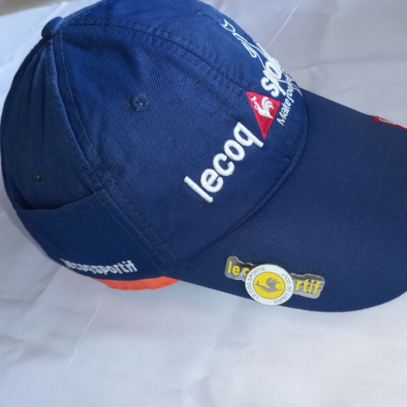 TOPI LECOQ SPORT WARNA BIRU... KOLEKSI PRIBADI