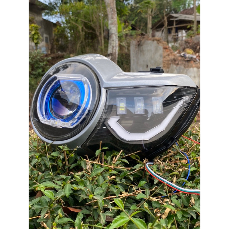 BILED PECE LAMPU DEPAN TIGER REVO PECE CUSTOM LAMPU DEPAN TIGER PECE ISI BILED CUSTOM