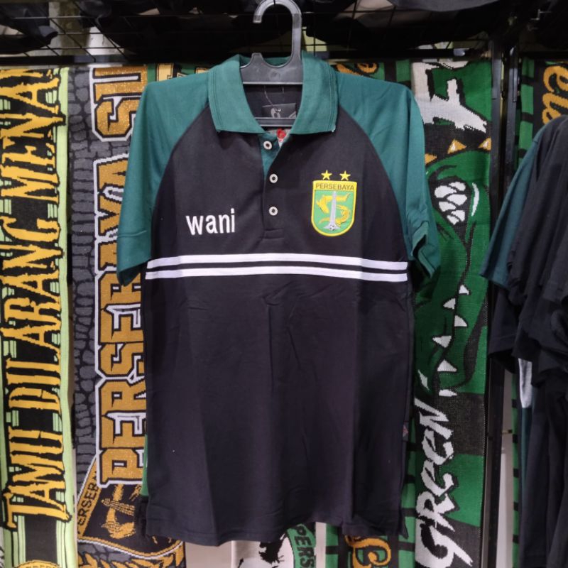 KAOS PERSEBAYA POLO (hijau hitam)