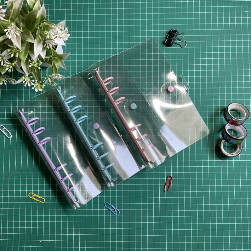 

[JUAL RUGI] Binder Bening | Binder PVC Jelly A6 | Binder A6 ring warna