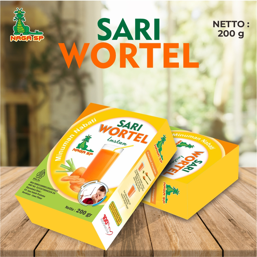 

Sari wortel Naga SP 200g Minuman Instan Antioksidan menjaga mata dan kulitmu tetap sehat