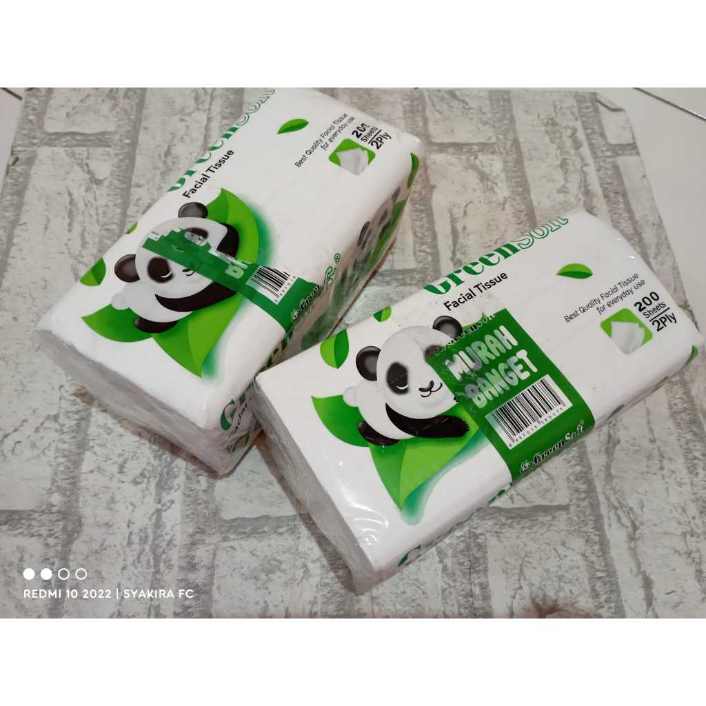 TISSUE GREEN SOFT 200 SHEET