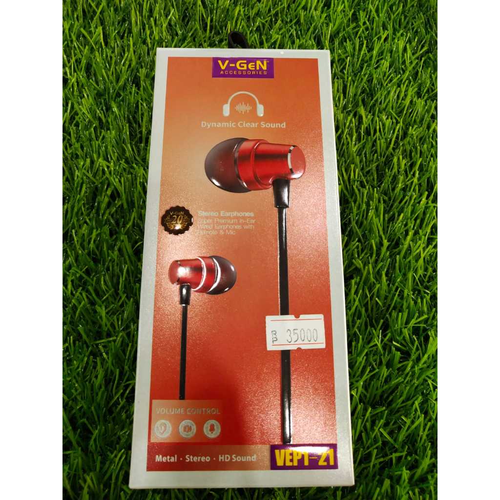 Handsfree V-GeN VEP1-21 Wired Earphone Headset Stereo Sound VGEN