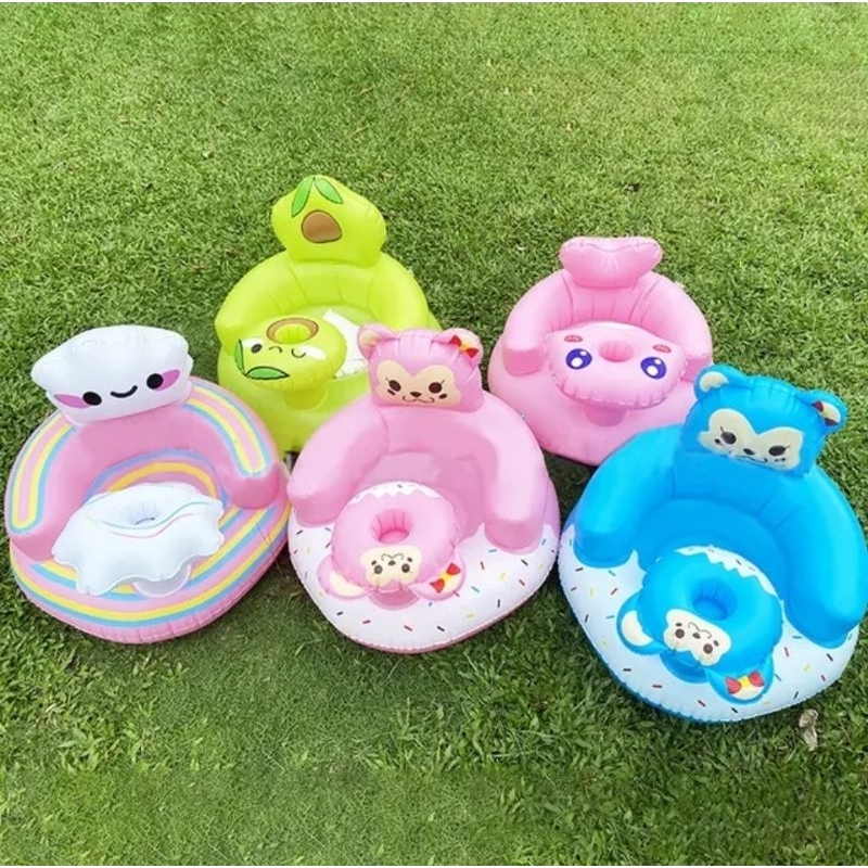 Bergaransi Sofa Bayi Belajar Duduk Sofa Bayi Sofa Kursi Makan Bayi Tiup / Untuk Belajar Duduk Dan