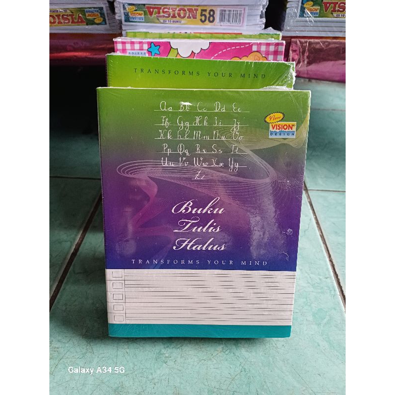 

1 pak isi 10 pcs [BUKU TULIS HALUS/ BUKU TULIS SAMBUNG] VISION