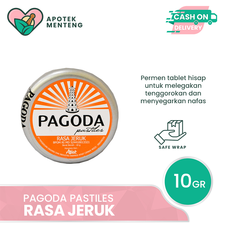 

Pagoda Pastiles Rasa Jeruk 10 Gram - Permen Pelega Tenggorokan