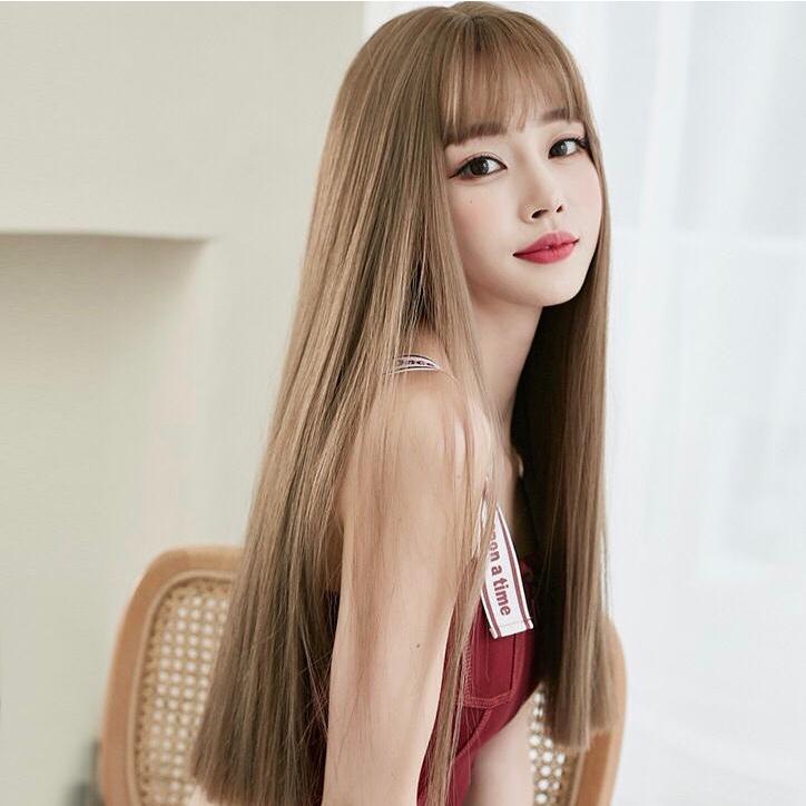 Wig lurus poni depan wig lurus poni