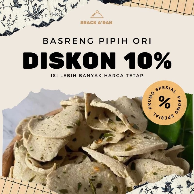 

Basreng Pipih Original Daun Jeruk Purut