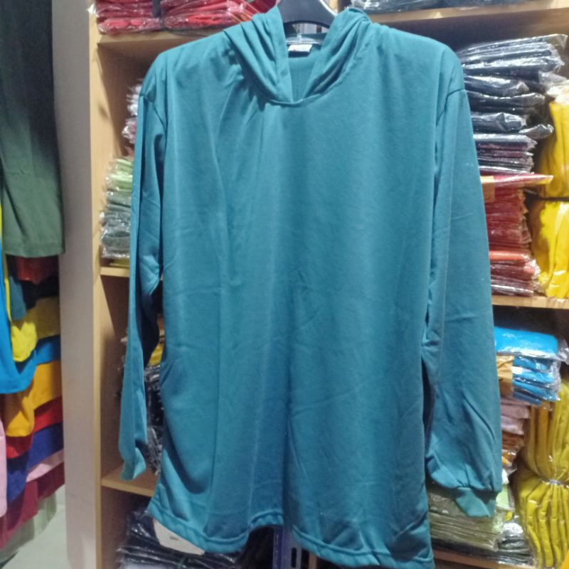 Kaos polos panjang Tani topi /kaos basahan PE soft/kaos proyek