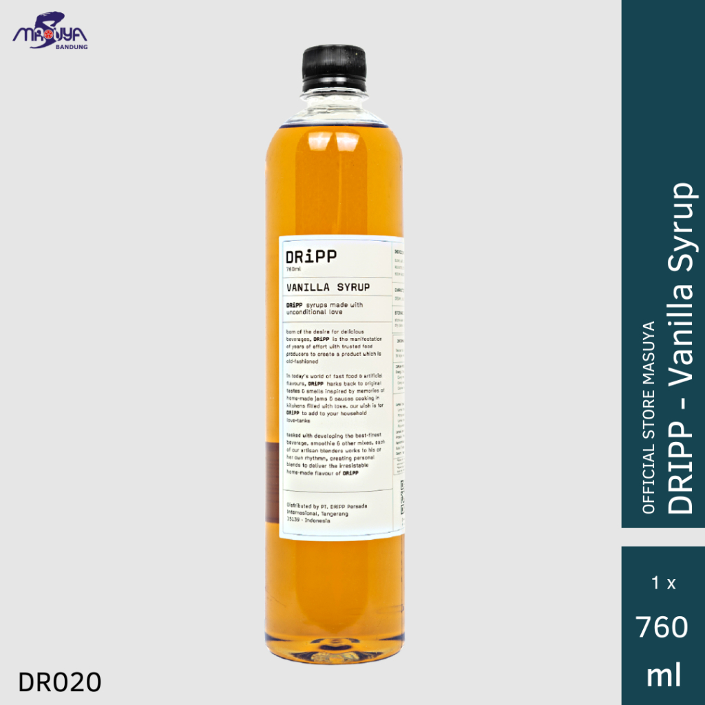 

DRiPP Vanilla Syrup 760 ml Sirup rasa Vanilla