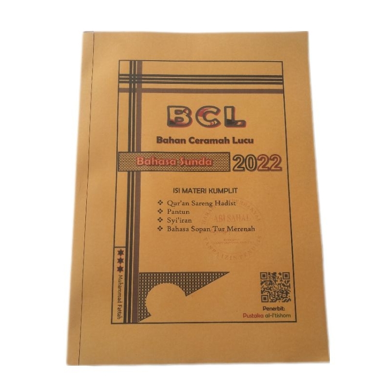 BCL/BAHAN CERAMAH LUCU BAHASA SUNDA/BUKU CERAMAH/BUKU PIDATO
