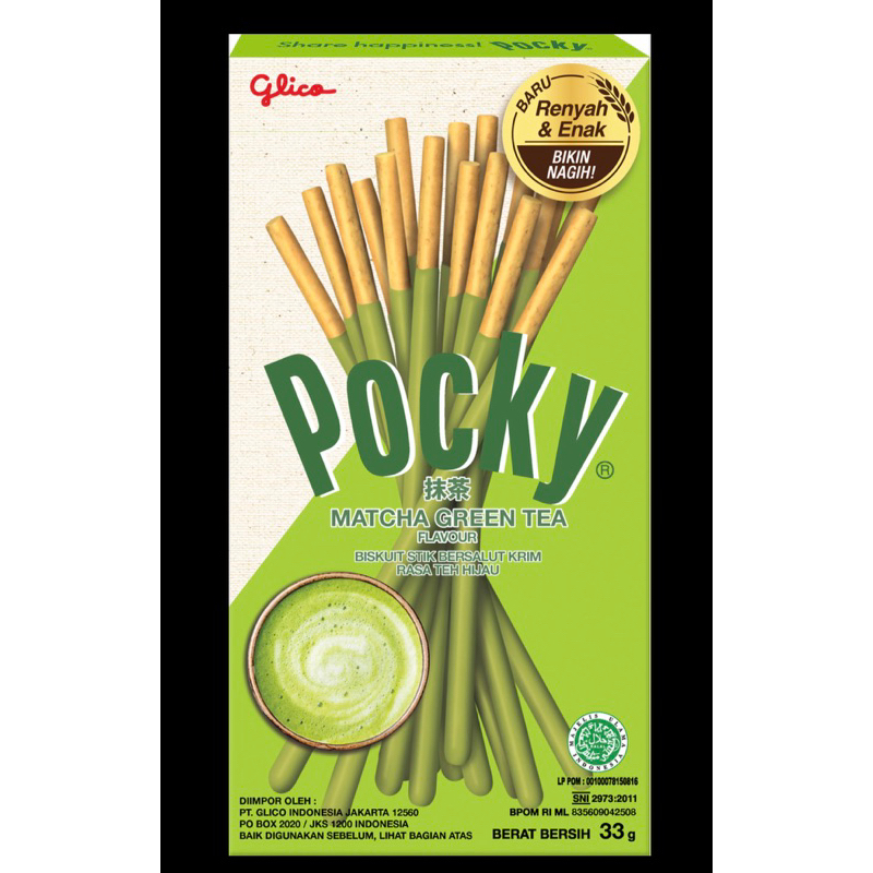 

Glico Pocky Biskuit Stik Green Tea 33g