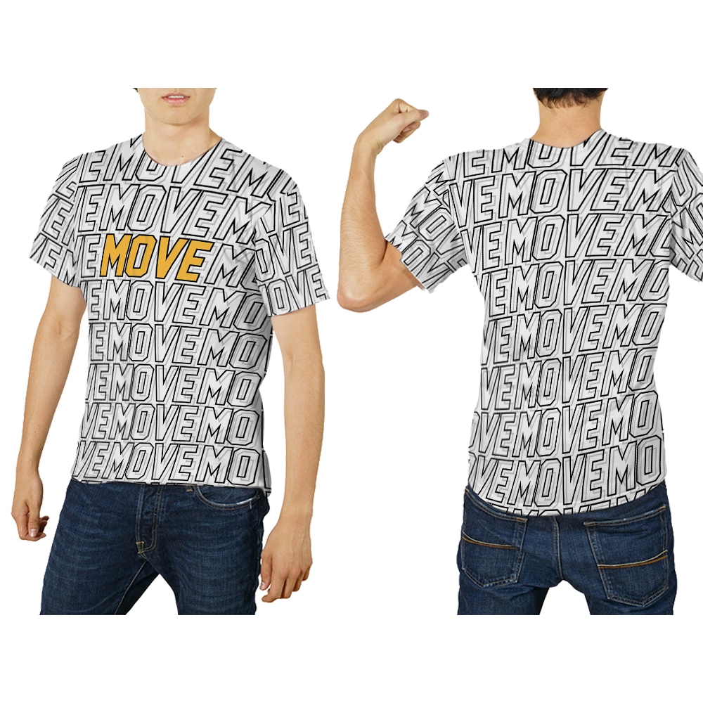 Baju Kaos Tshirt Jersey Retro Running Move Pria Custom