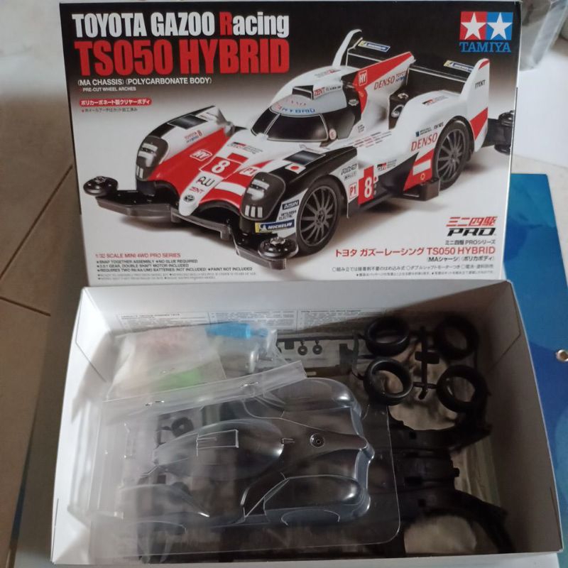 TAMIYA 18652 TOYOTA GAZOO RACING TS 050 HYBRID MA CHASSIS POLYCARBONATE BODY