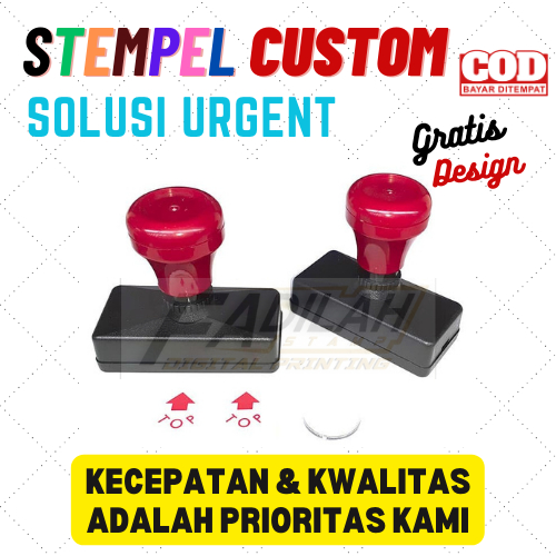 

Stempel Custom / Persegi 22x55 mm / Otomatis tinta