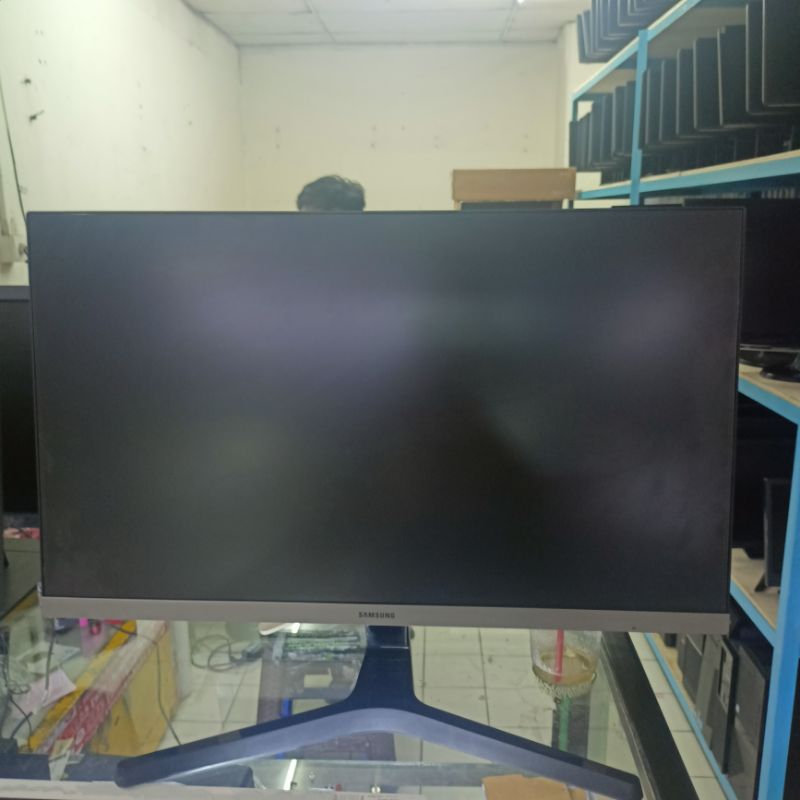 monitor Samsung 24 inch framlase layar mulus
