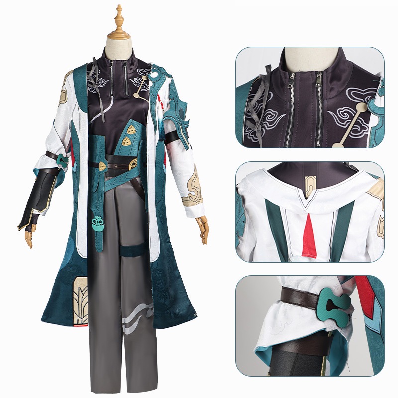 Honkai: Star Rail cosplay Dan Heng cosplay costume suit and Dan Heng wig ,Dan Heng shoes