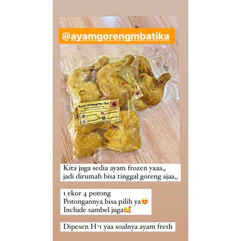 

Mba Tika Ayam Goreng Bumbu Kuning