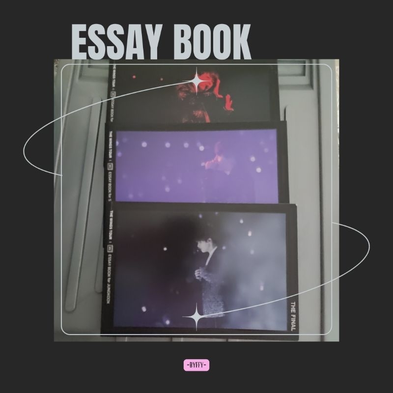 (RARE) BTS ESSAY BOOK THE WINGS TOUR - SUGA JIMIN JUNGKOOK (ONLY TANPA PC)