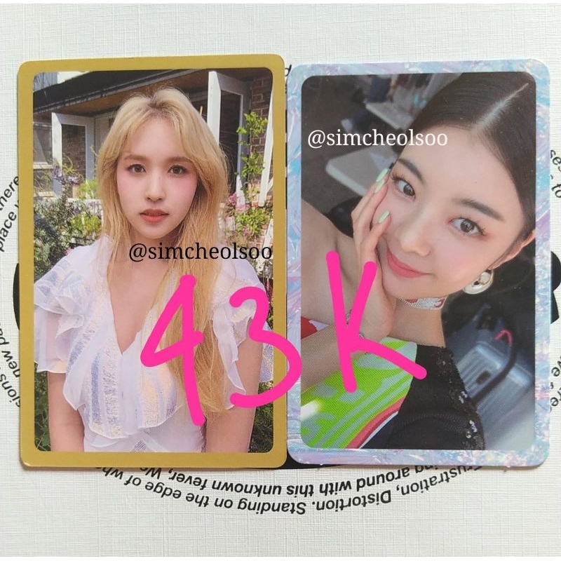 wts pc photocard album lia itzy icy mina more & more po ver