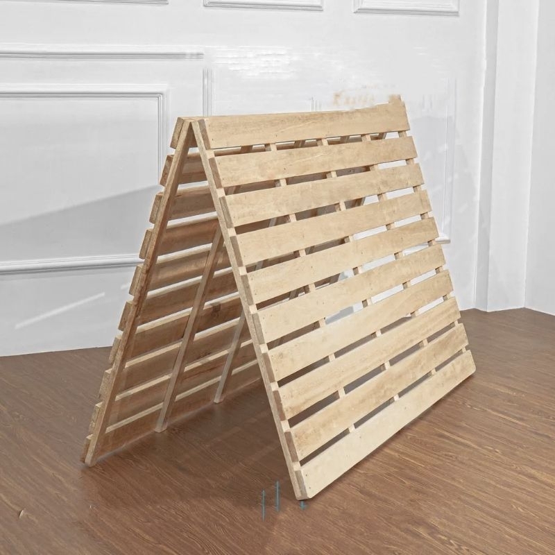 tempat tidur kayu alas kasur spring bed