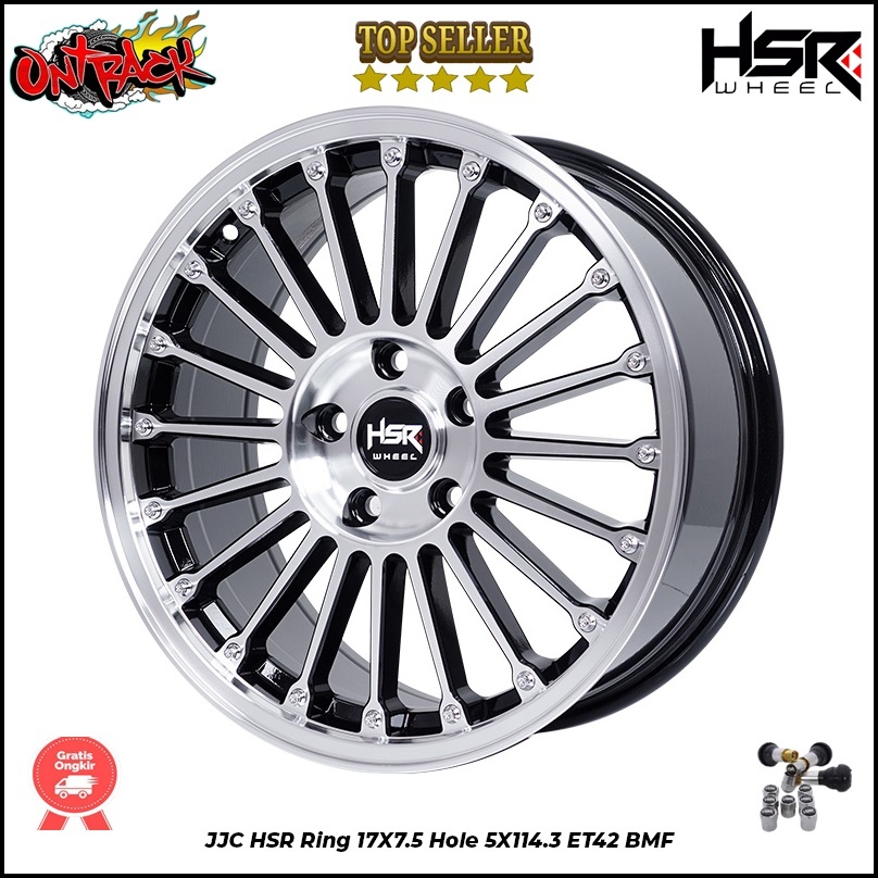VELG HSR WHEEL JJC HSR R17X75 H5X114,3 ET42 BMF