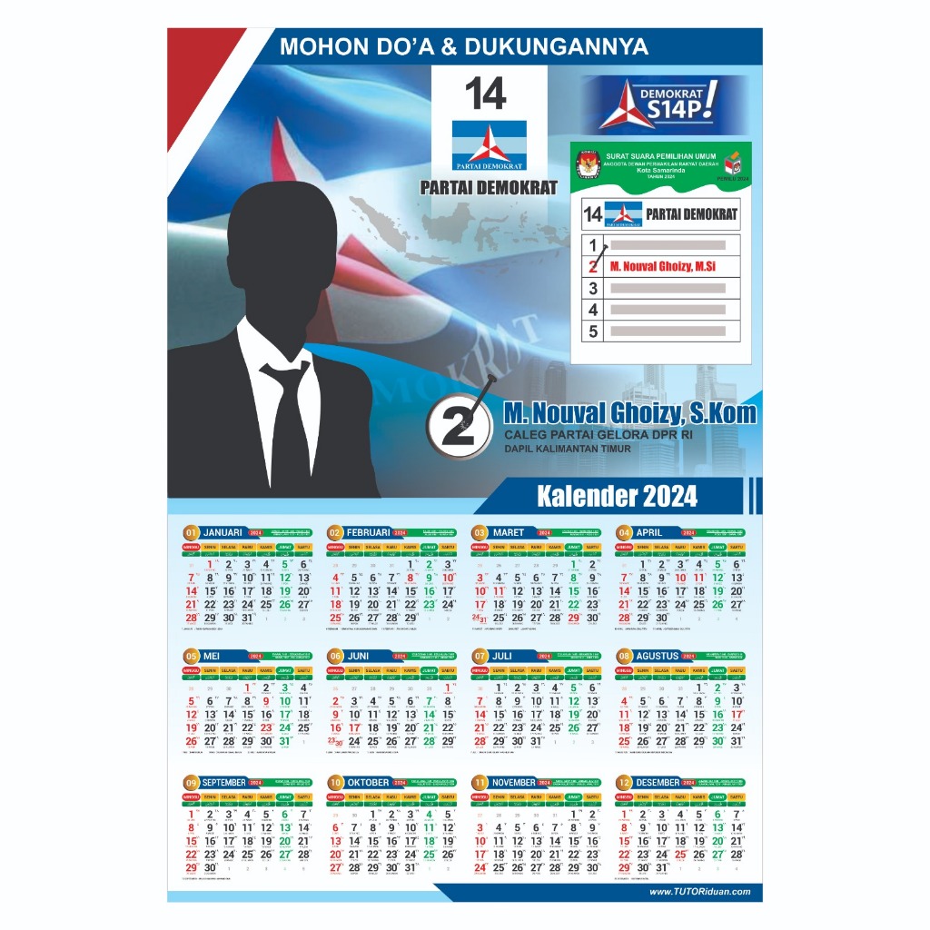 

Kalender Poster Partai 2024