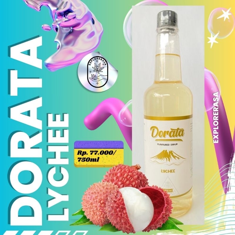 

Dorata syrup rasa lychee isi 750 ml