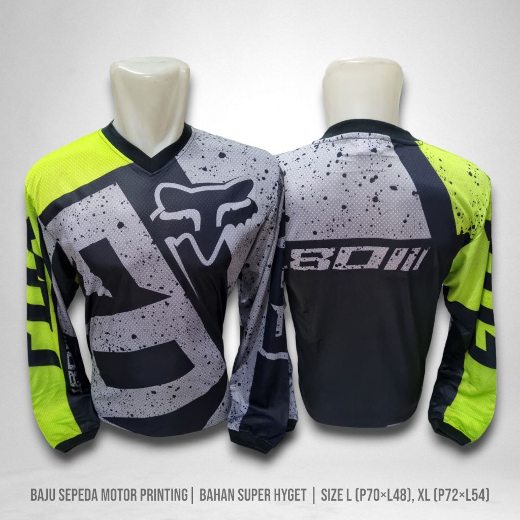 Fox Oneal Jersey Baju Balap Motorsports Sepeda Motor Cross Printing Unisex Premium
