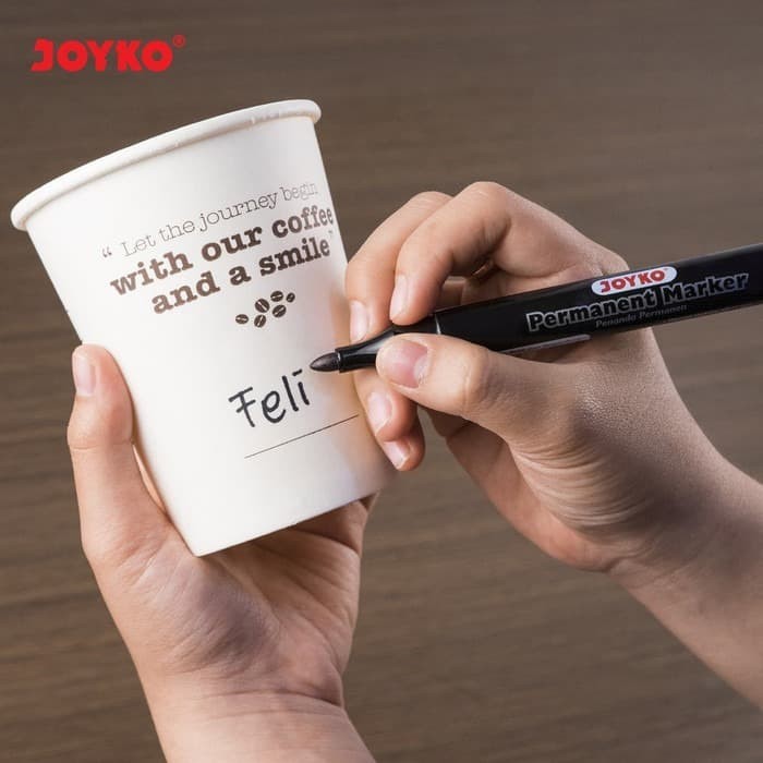 

Spidol Permanen Hitam JOYKO Bonus Refill Permanent Marker PM-34RF