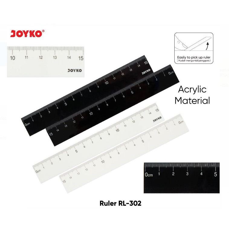 

Joyko Acrylic Rulte/Penggaris RL-302