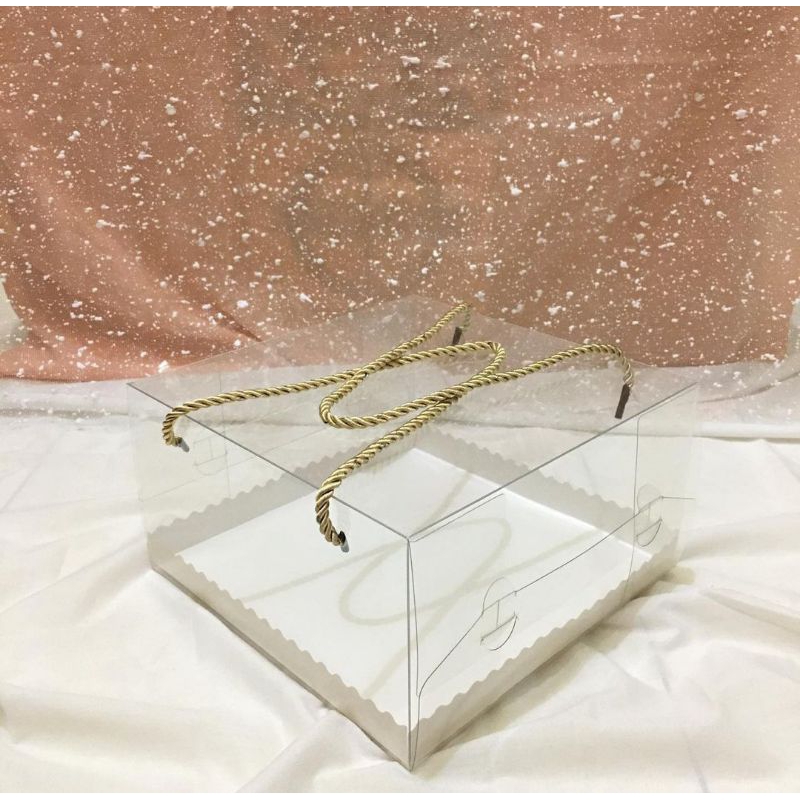 

Box Mika Handle / Box Kue / Box Hampers 22 x 22 x 12 cm