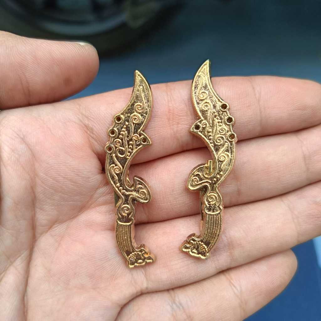 Pin kujang kujang Sunda Gapura sepasang kanan kiri PIN-KJ