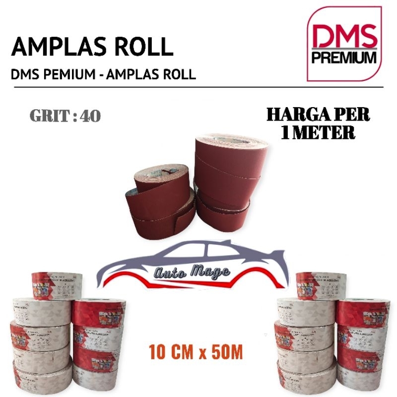 Amplas Meteran / Amplas Roll / Amplas Kain Meteran GRIT 40 DMS PREMIUM