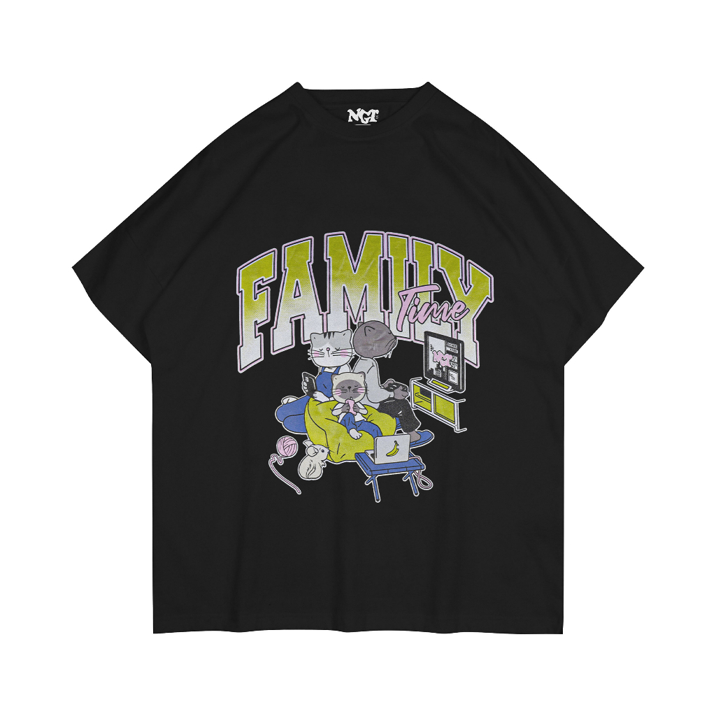 NAUGHTY BADCLUB Oversize Tshirt Family