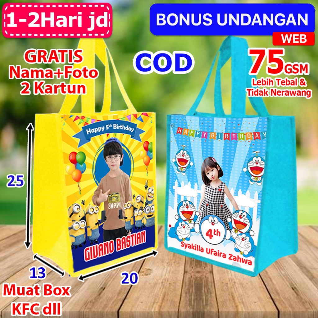 

Tas Tasyakuran Ulang Tahun Anak Minion